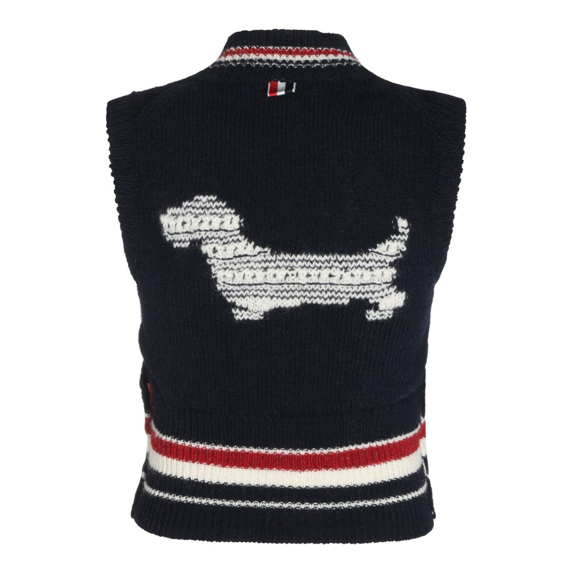 Thom Browne Striped Sleeveless Knitwear Sweater