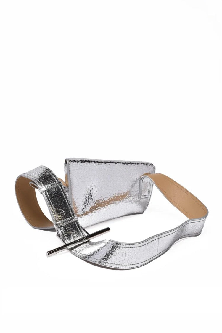 Alexander Mcqueen T-Bar Sling Shoulder Bag - Silver