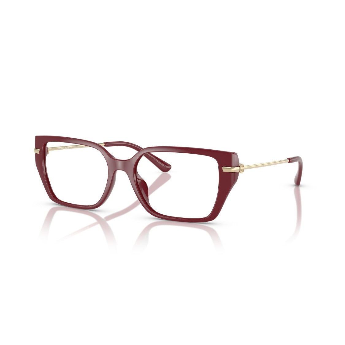 Michael Kors 0Mk4134u Bold Square Frame Eyeglasses With Gold-Toned Temples