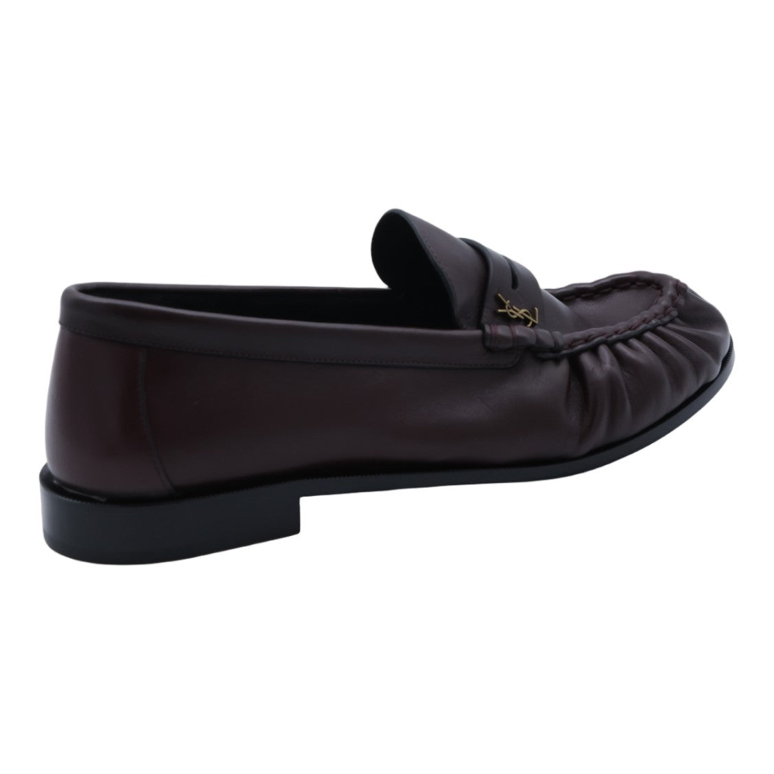 Saint Laurent Loafer-Style Flat Shoes With Gathered Toe Detail