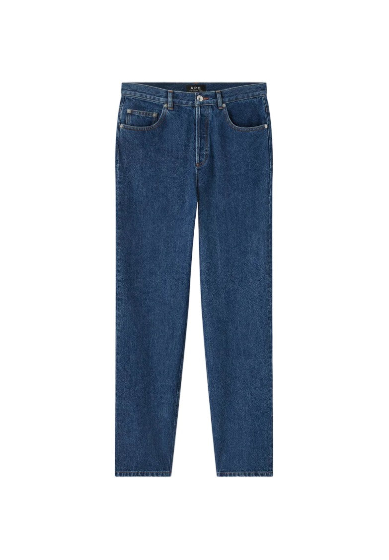 A.P.C. Wide Leg Low-Rise Jeans In Indigo Japanese Denim