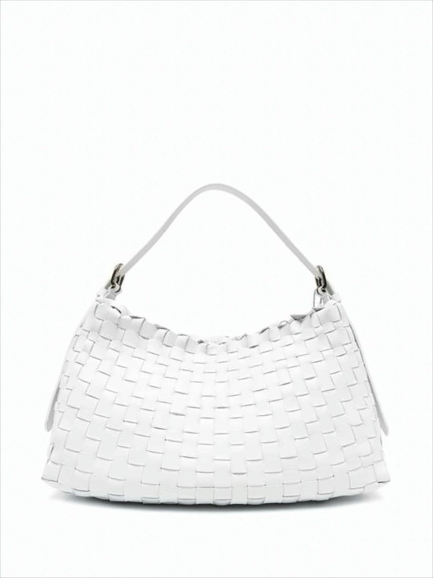 Dragon Diffusion Buffalo Leather Woven Shoulder Bag
