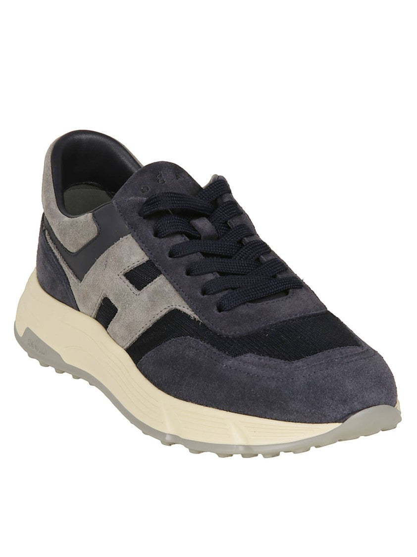 Hogan Grey Hyperlight Calf Leather Sneakers