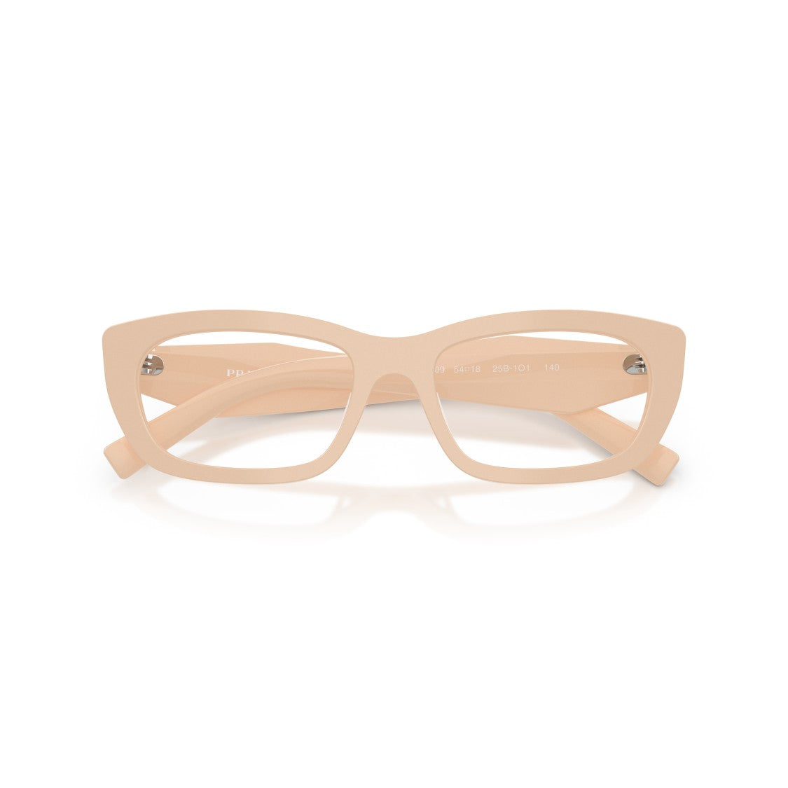 Prada 0Pr D09v Rectangular Beige Acetate Sunglasses
