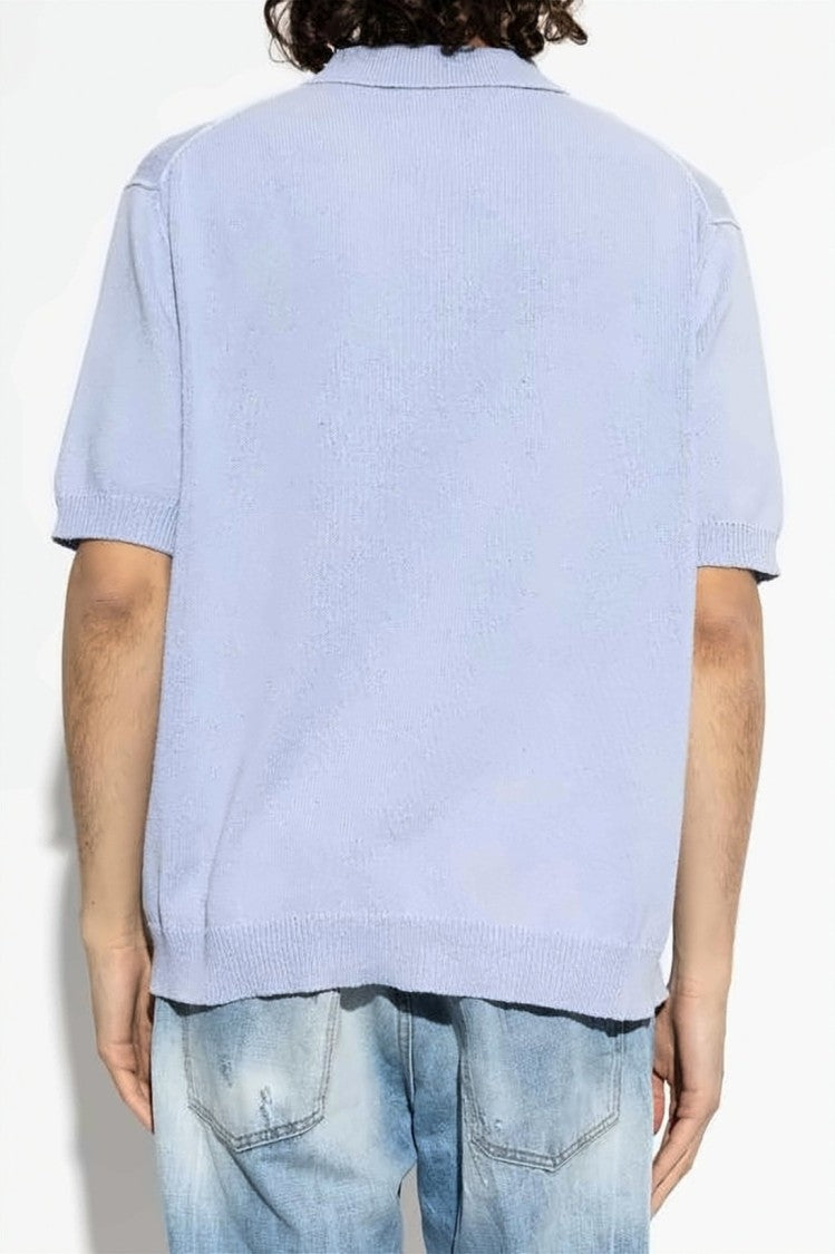 Dsquared2 Short-Sleeved Polo Shirt With Classic Collar And Embroidered Pocket