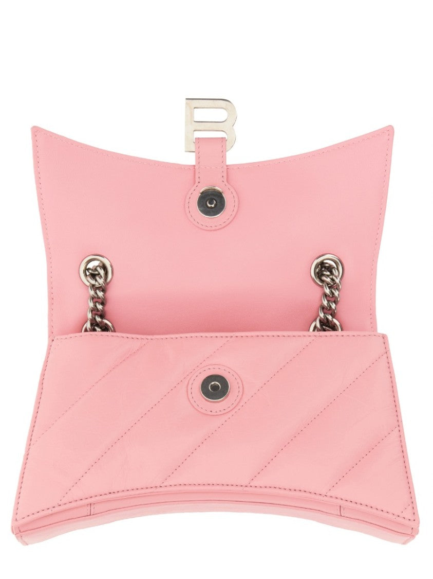 Balenciaga Quilted Crushed Calf Small Shoulder Bag