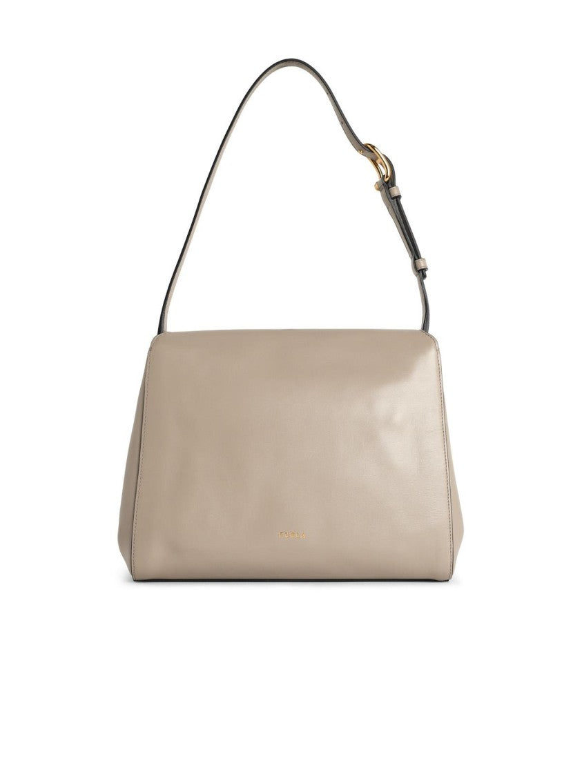 Furla 'Domus' S Shoulder Bag In Linen Leather