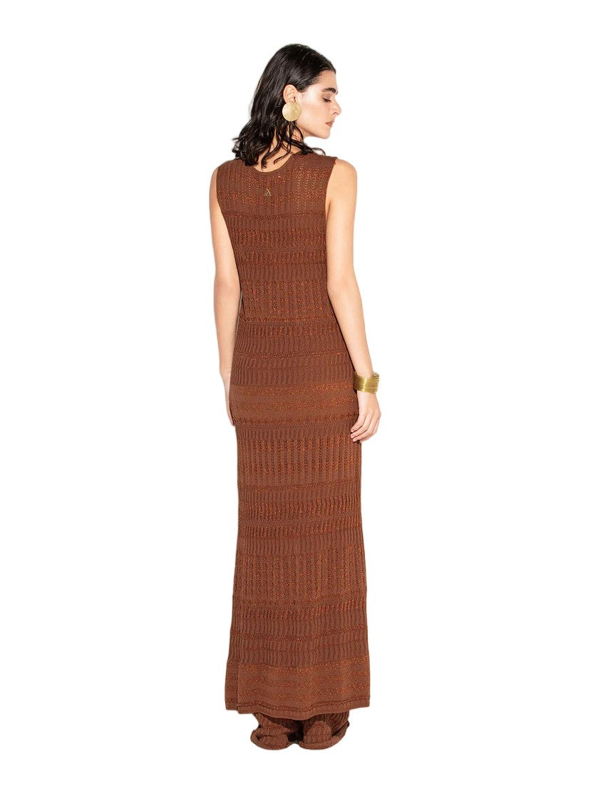 Akep Fluid V-Neck Long Knit Vest
