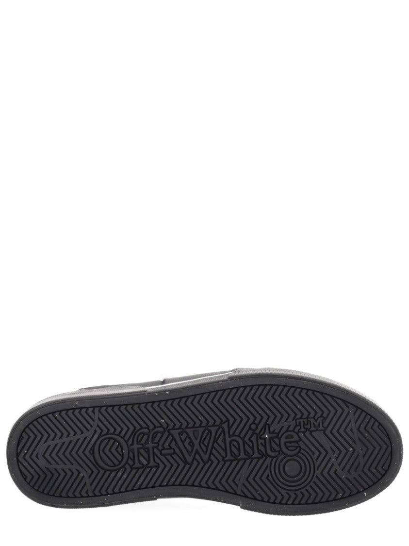 Off-White Black Vulc Low Arrow Logo Canvas Sneakers