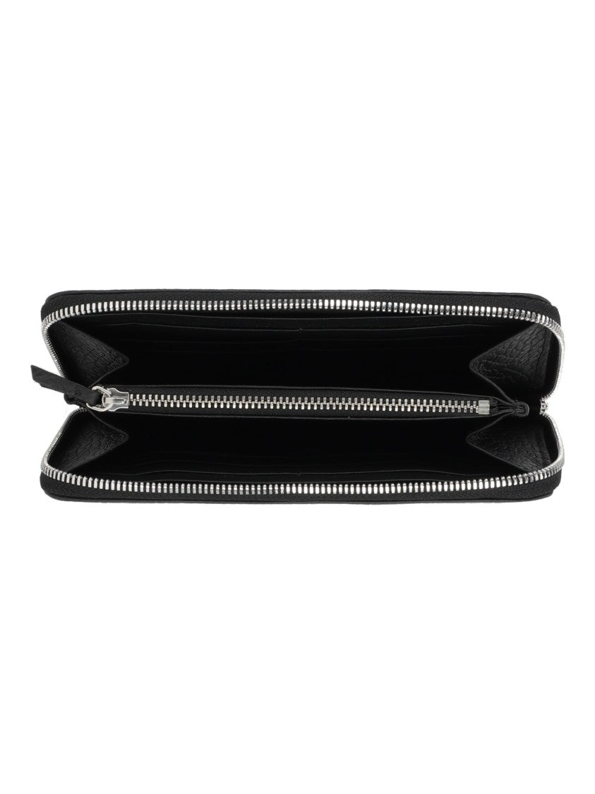 Claudio Orciani Zip Around Soft Textured Calf Leather Wallet