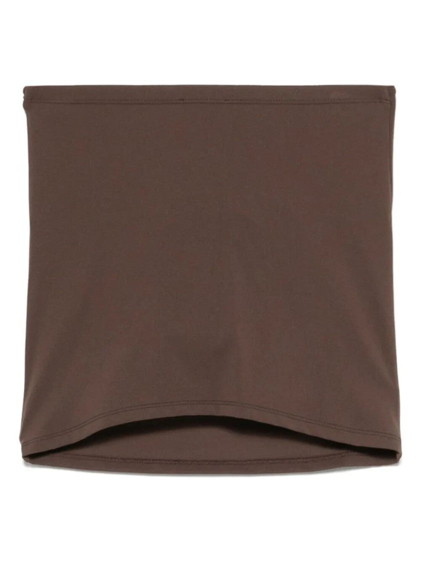 Patrizia Pepe Fitted Brown Top