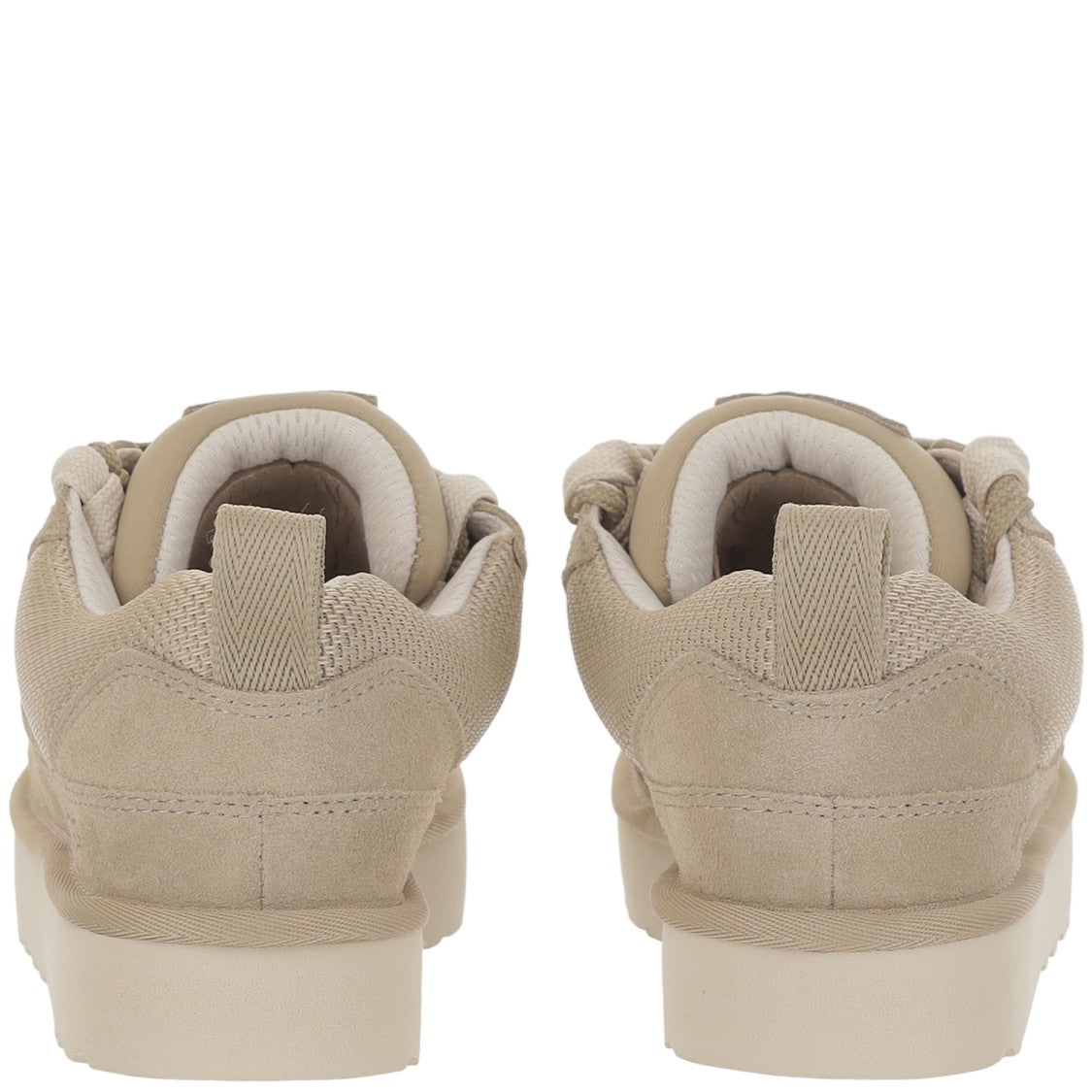Ugg Beige Suede Woven Sneakers