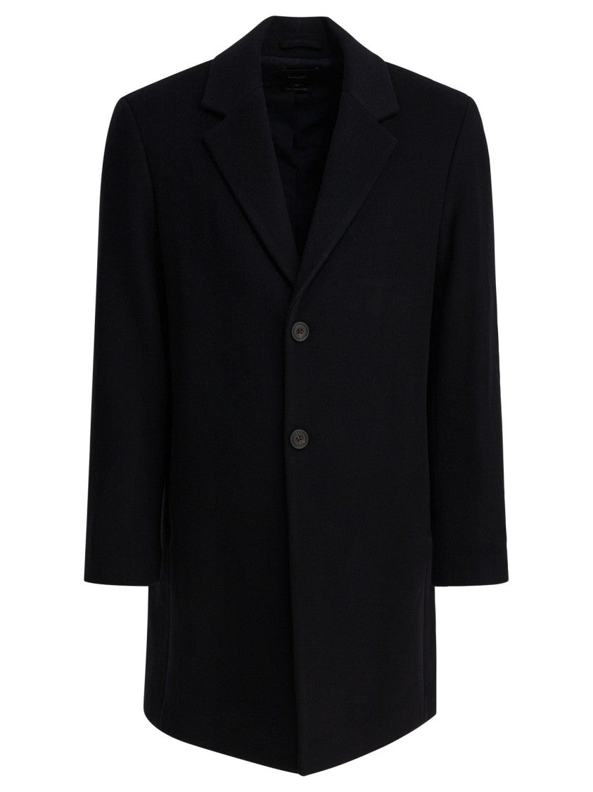 Vince Classic Coat In Italian Wool Blend
