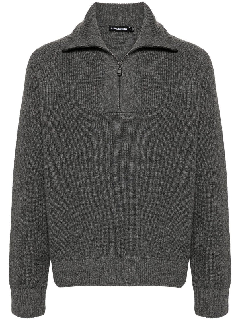 J.Lindeberg Wilmer Quarter Zip Knit