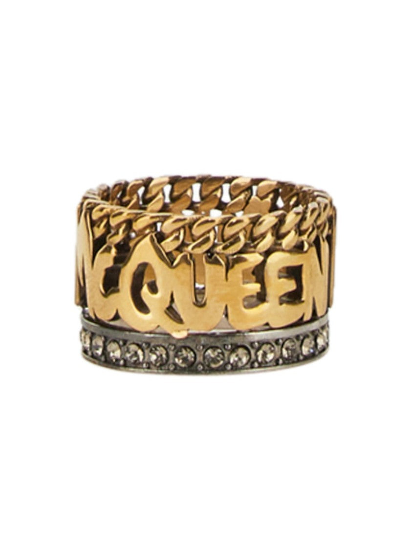 Alexander Mcqueen Graffiti Ring