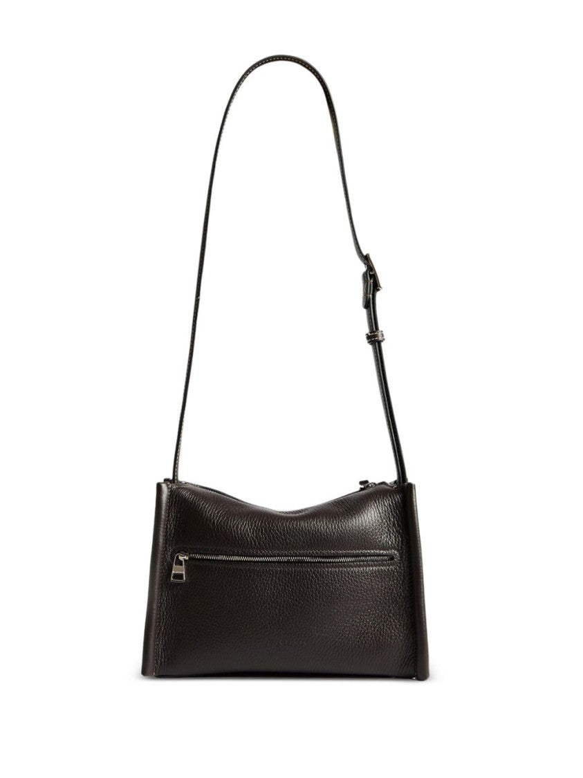 J. W. Anderson Chocolate Brown Leather Small Messenger Loafer Bag