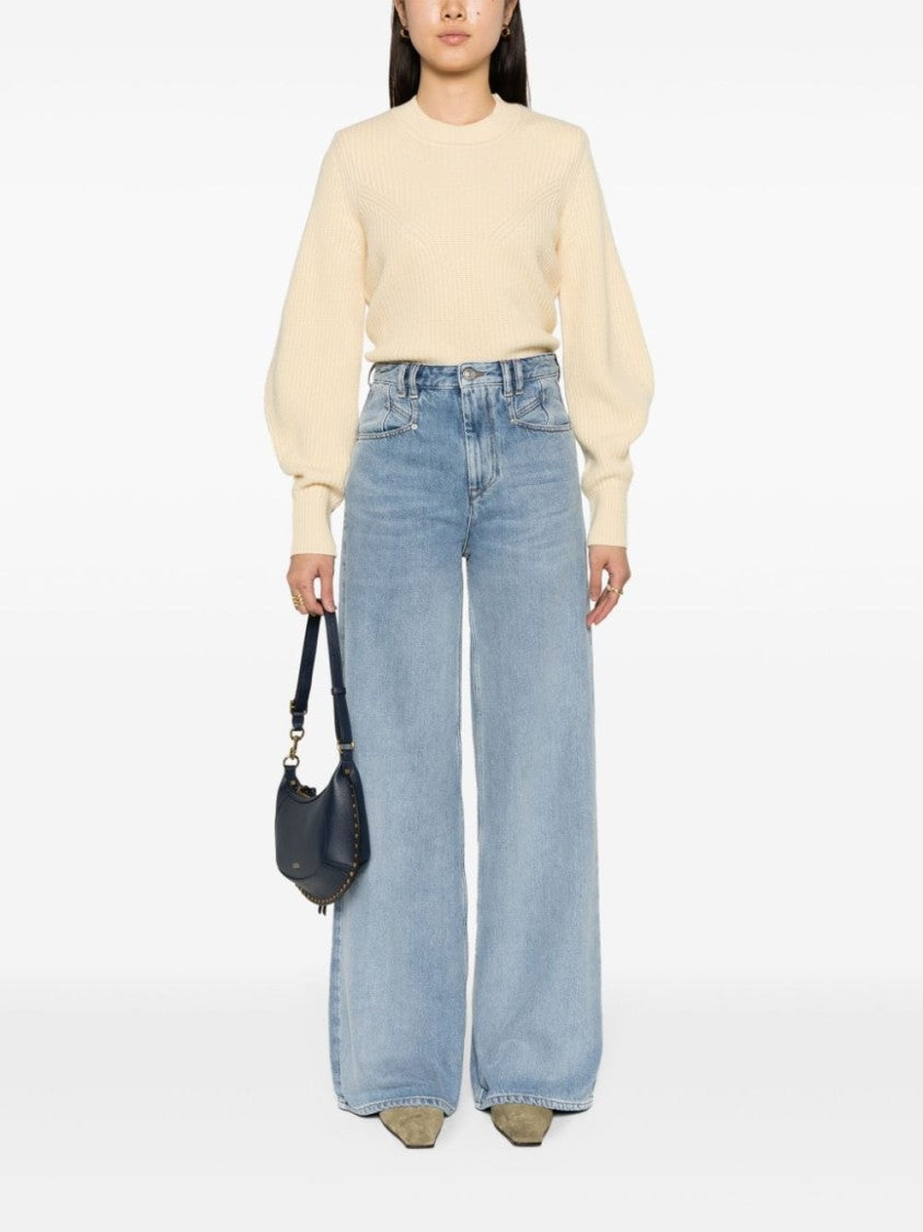 Isabel Marant Lemony Wide-Leg Denim Jeans