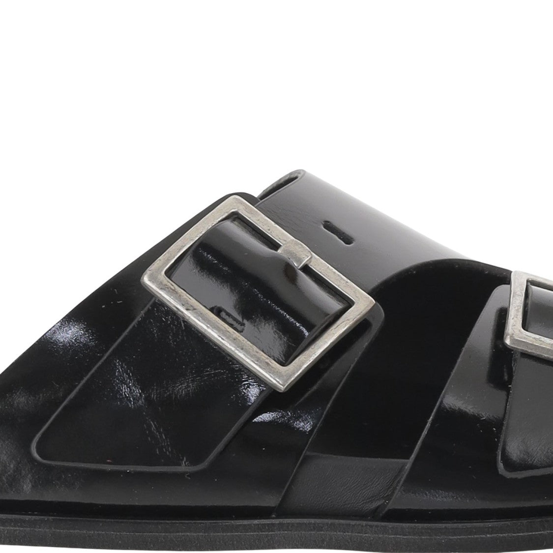 Alohas Alba Leather Sandals With Adjustable Buckle Straps