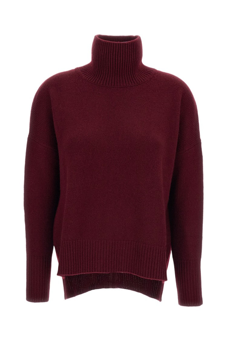 Lisa Yang Red Heidi Heavy-Knit Cashmere Turtleneck
