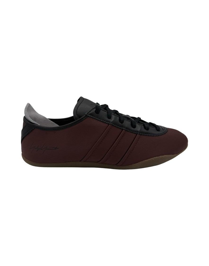Y-3 Minimalist Dark Brown Sneakers With Black Accents