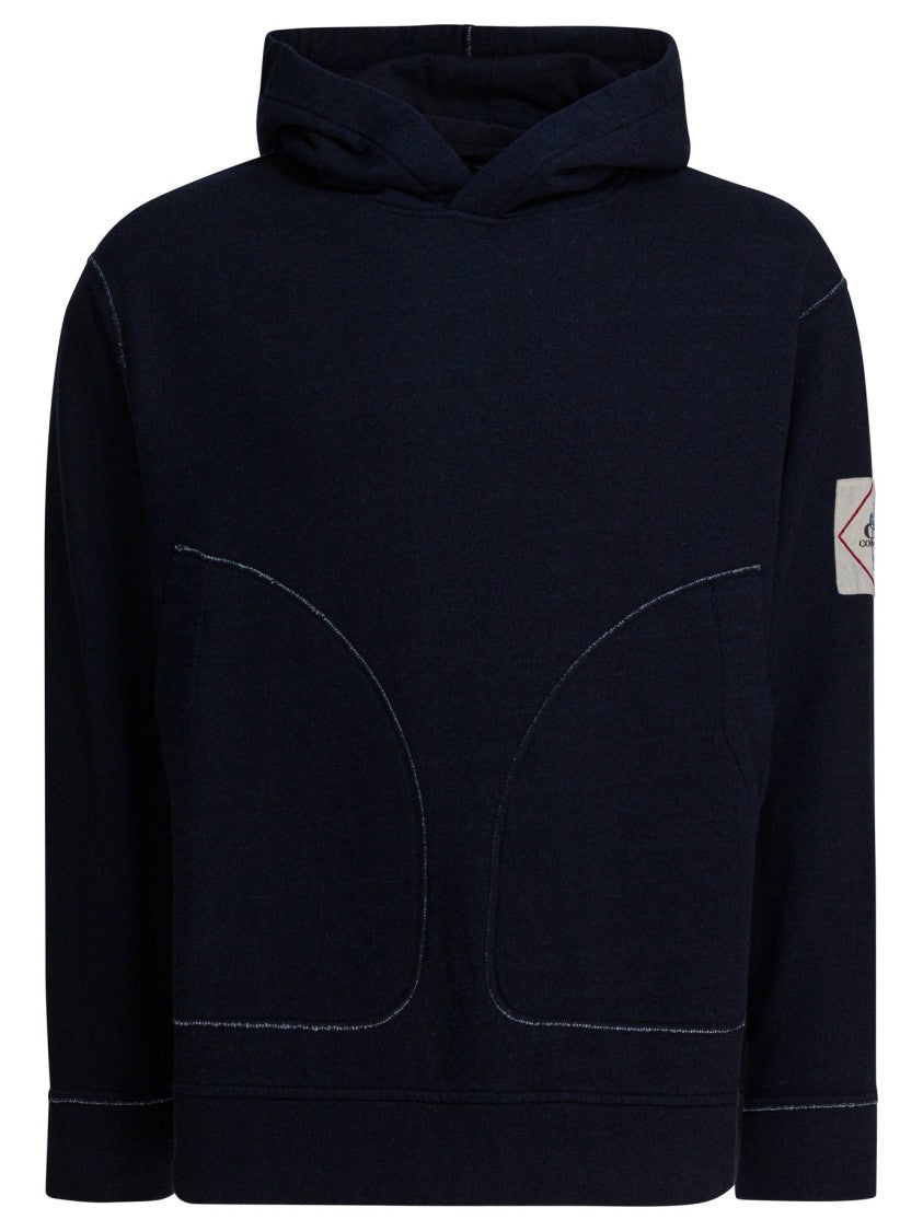 C.P. Company Indigo Sweatshirt With Adjustable Hood
