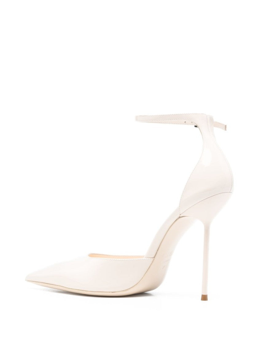 Paris Texas Ivory Silk And Nylon Pointed Heels