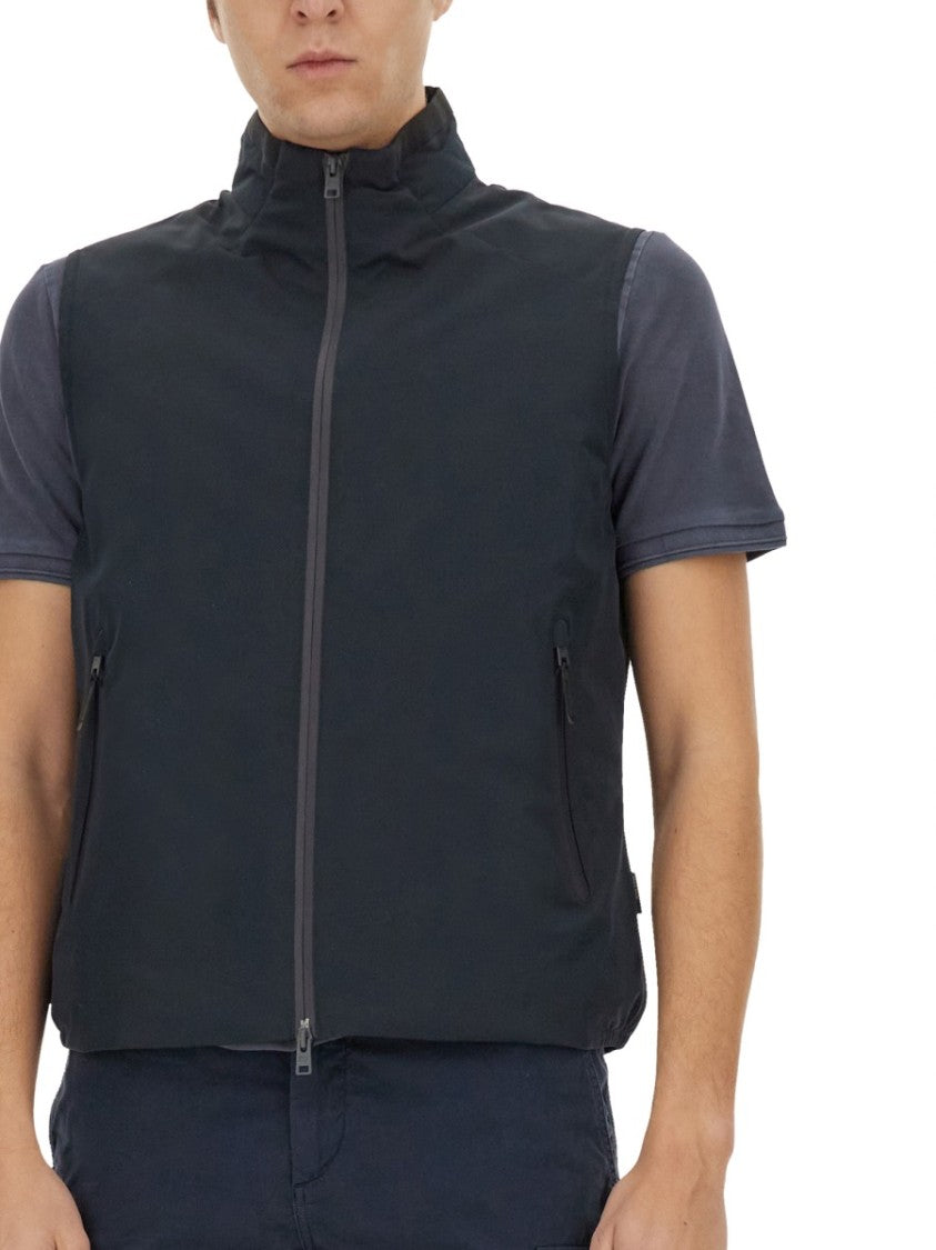 Woolrich Black Waterproof Zip Up Vest