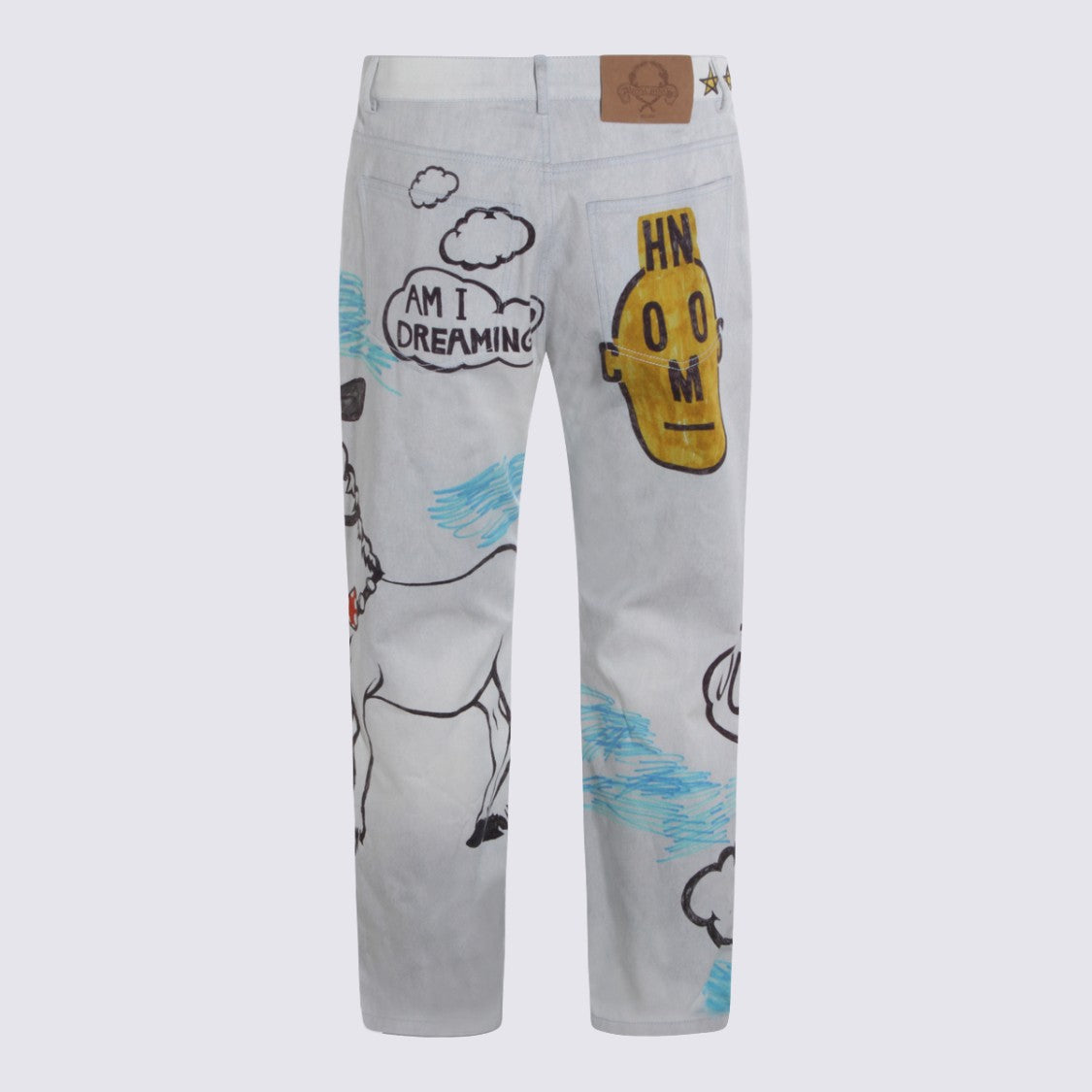 Moschino White Cotton Jeans