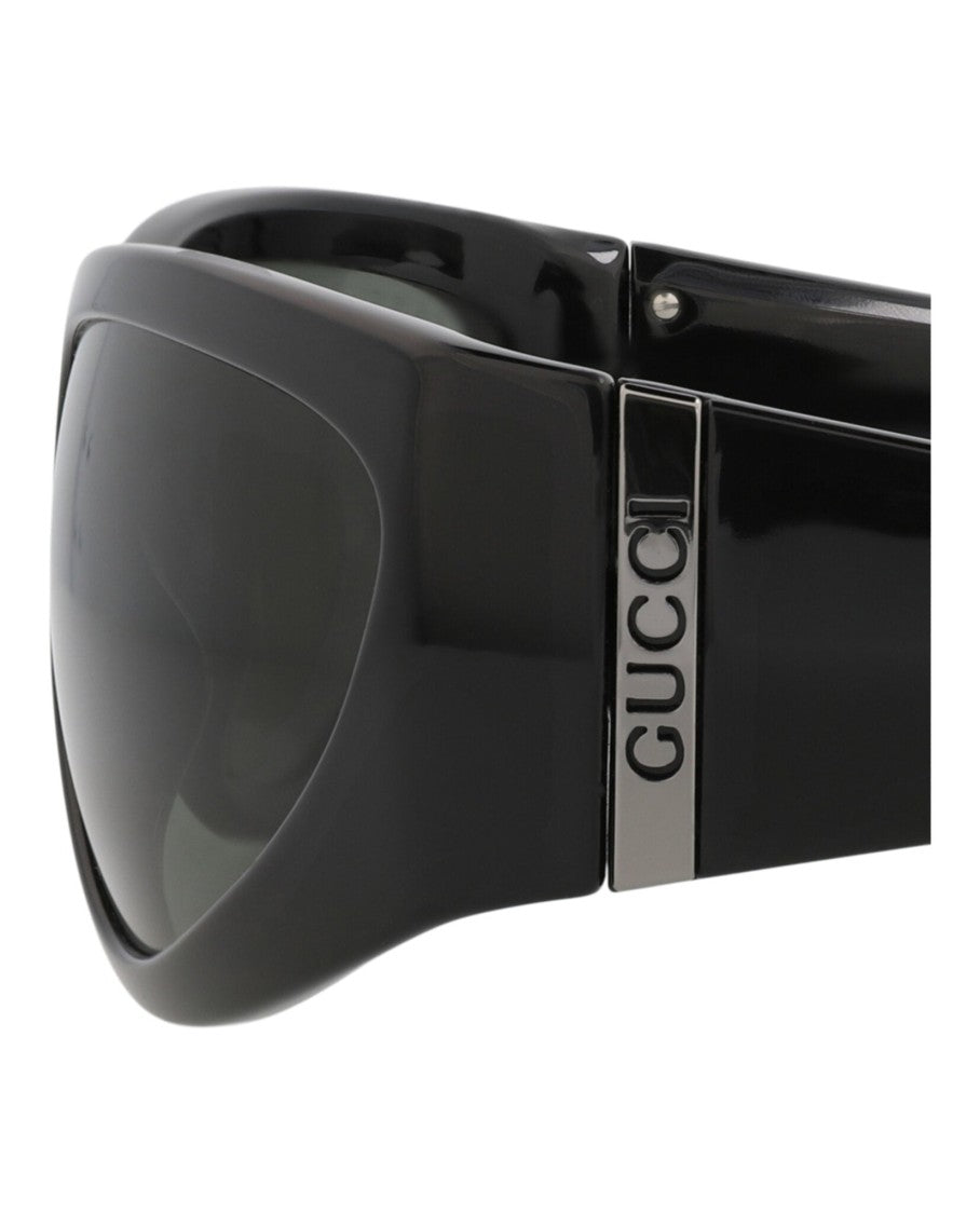 Gucci Shield-Frame Injection Sunglasses