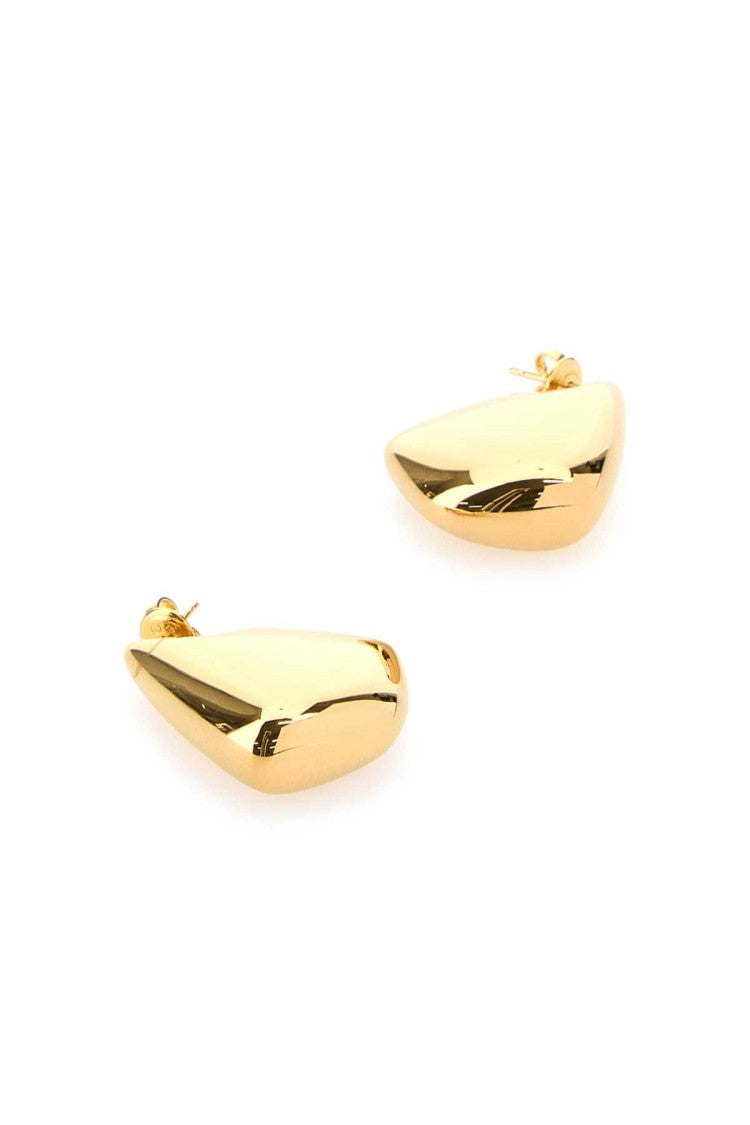 Bottega Veneta Gold Silver Small Finn Earrings