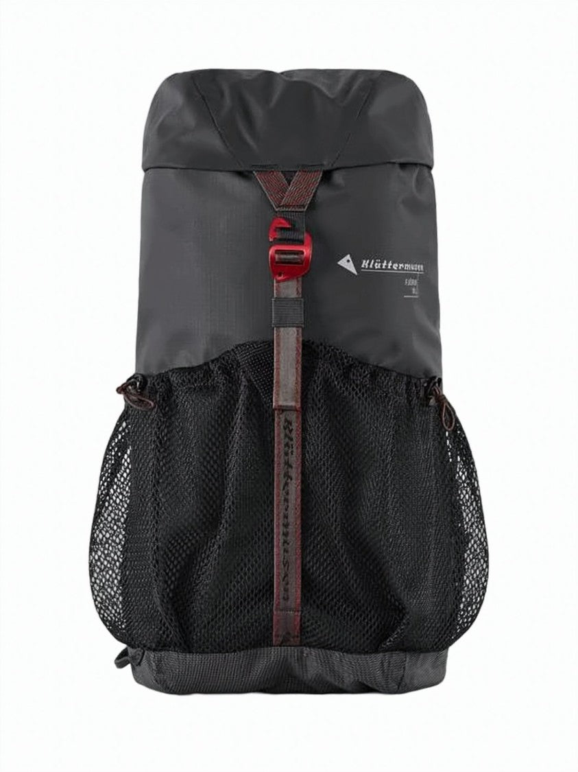 Klattermusen Functional Black Polyamide Roll-Top Backpack With Adjustable Straps