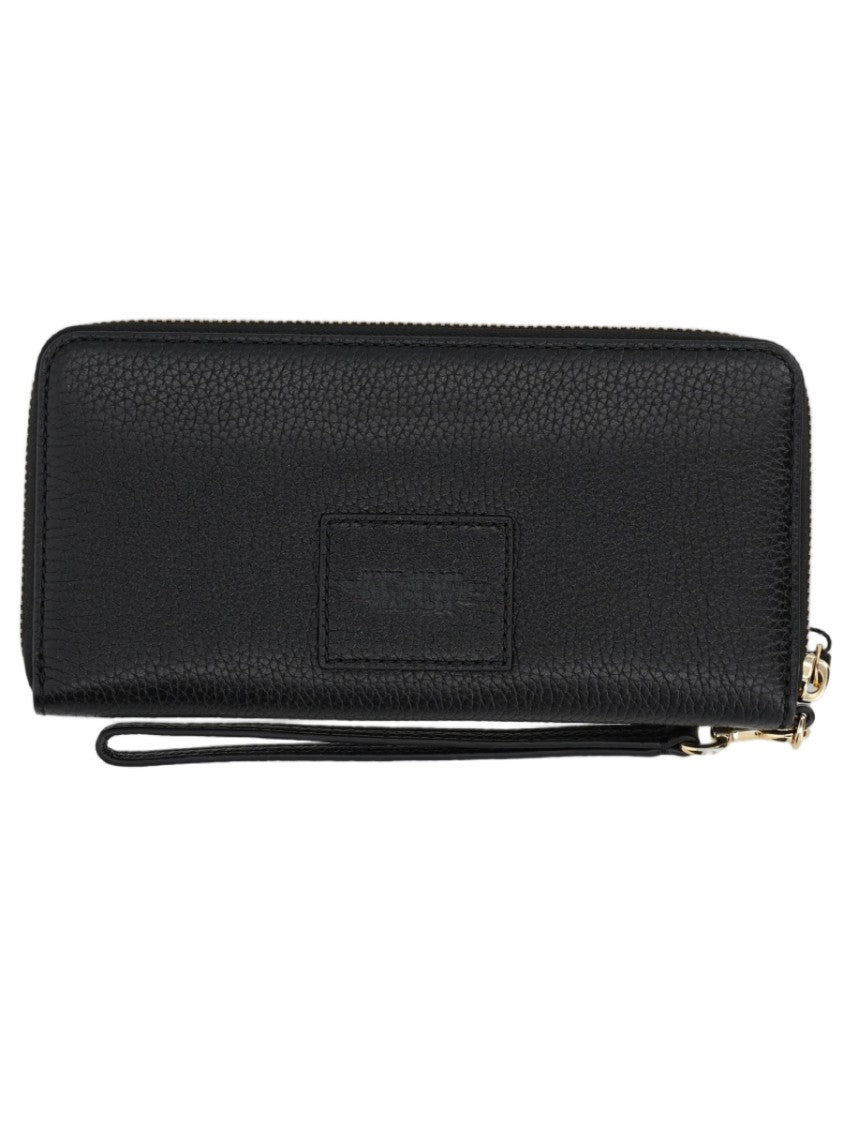 Marc Jacobs Textured Leather Zip-Around Wallet With Refined Hardware