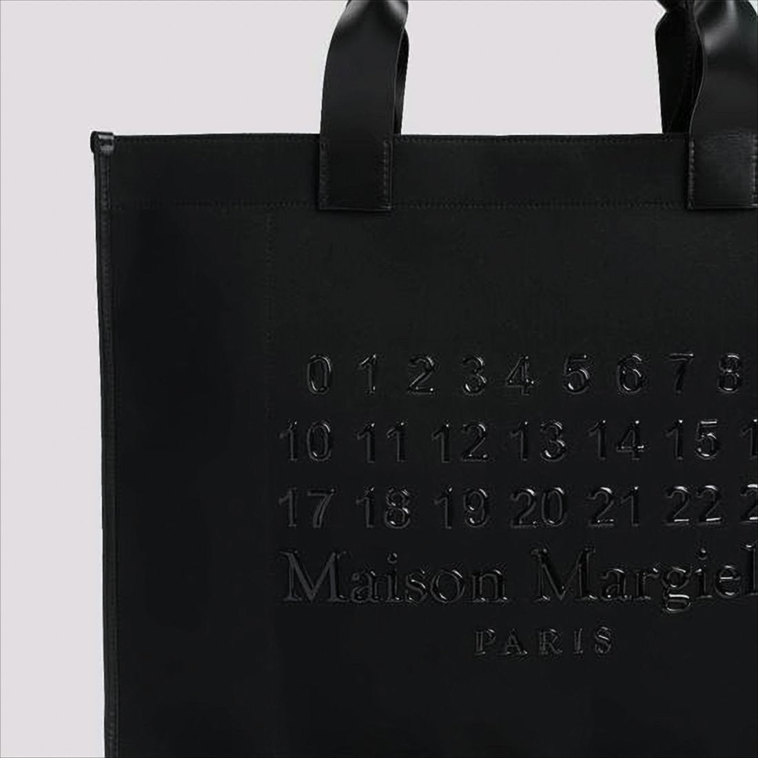 Maison Margiela Rectangular Tote Bag With Embossed Detailing And Versatile Straps