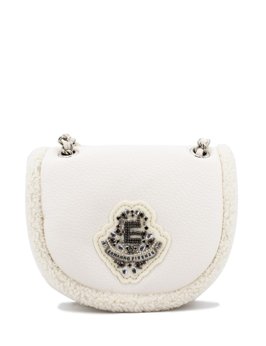 Ermanno Firenze Optical White Mini Shoulder Bag