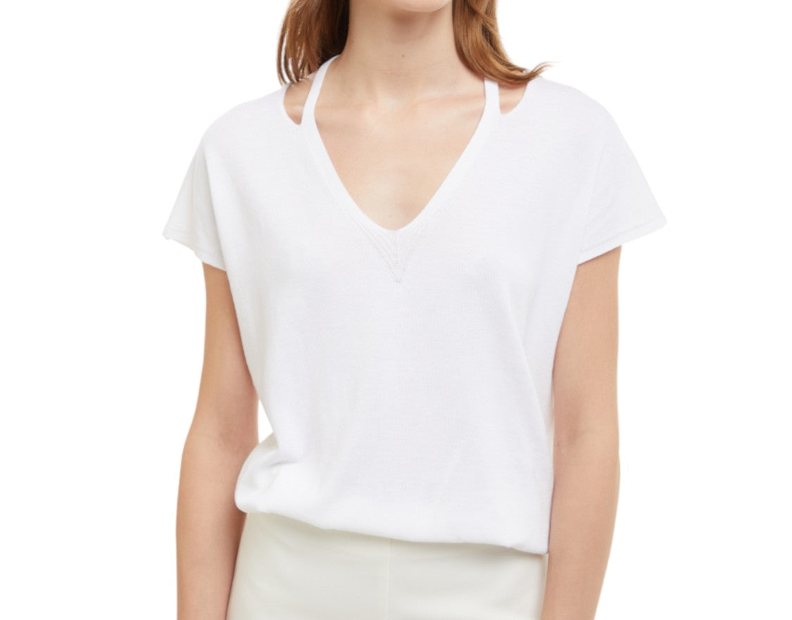 Kangra Relaxed Fit Top With Deep V-Neck