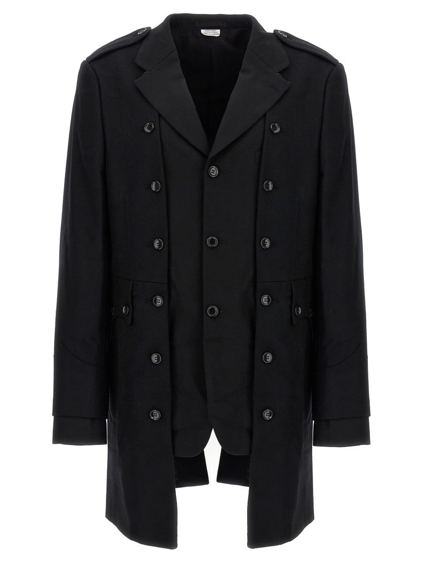 Comme Des Garçons Double Layer Blazer Coat