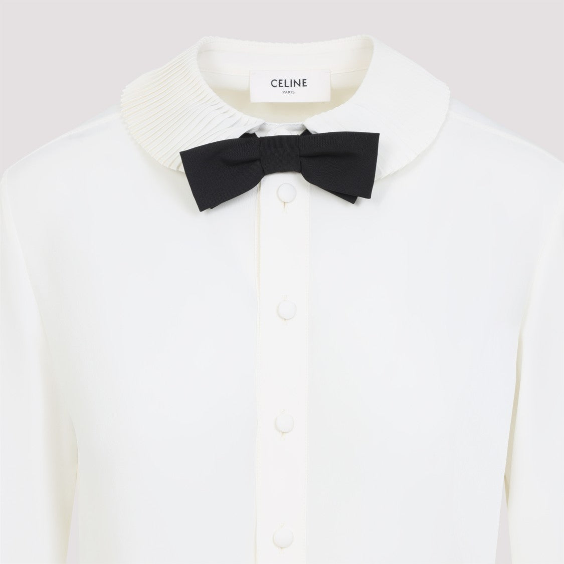 Celine Ivory White Acetate Shirt