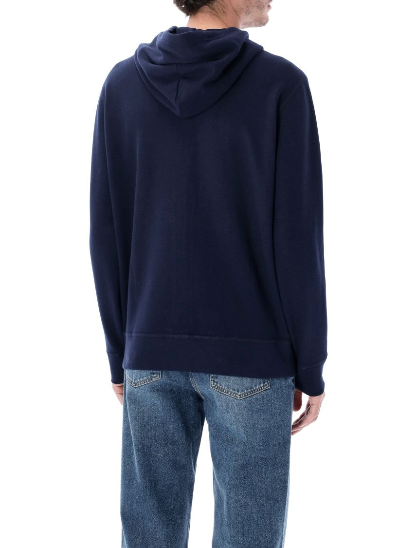 Polo Ralph Lauren Cotton-Blend Zip Hoodie With Adjustable Hood