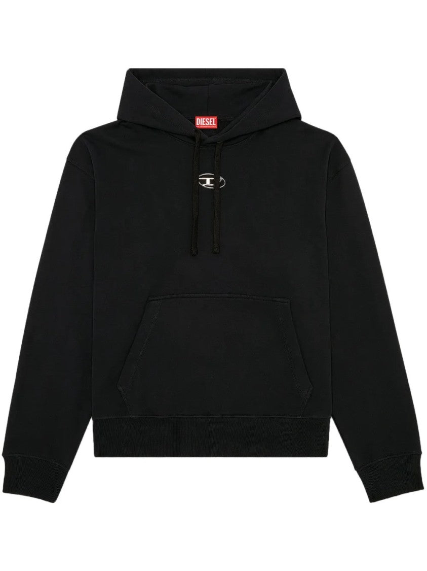 Diesel Relaxed Fit Hoodie With Classic Hood And Kangaroo Pocket