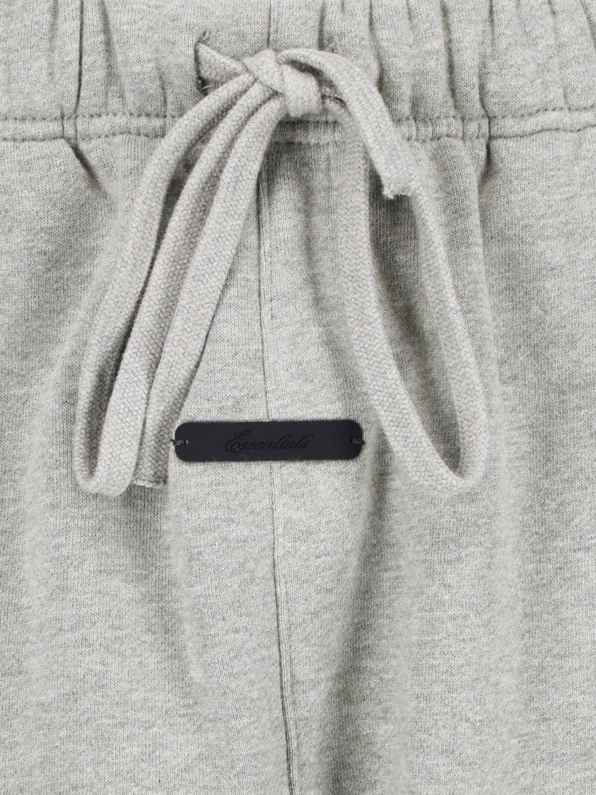 Fear Of God Essentials Grey Signature Mid-Rise Flare Sport Trousers