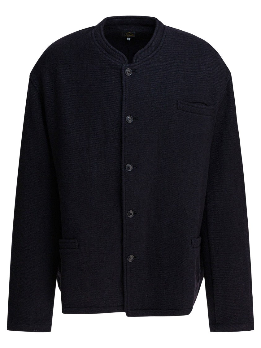 Needles Boxy Fit Kersey Bomber Jacket With Minimalist Design