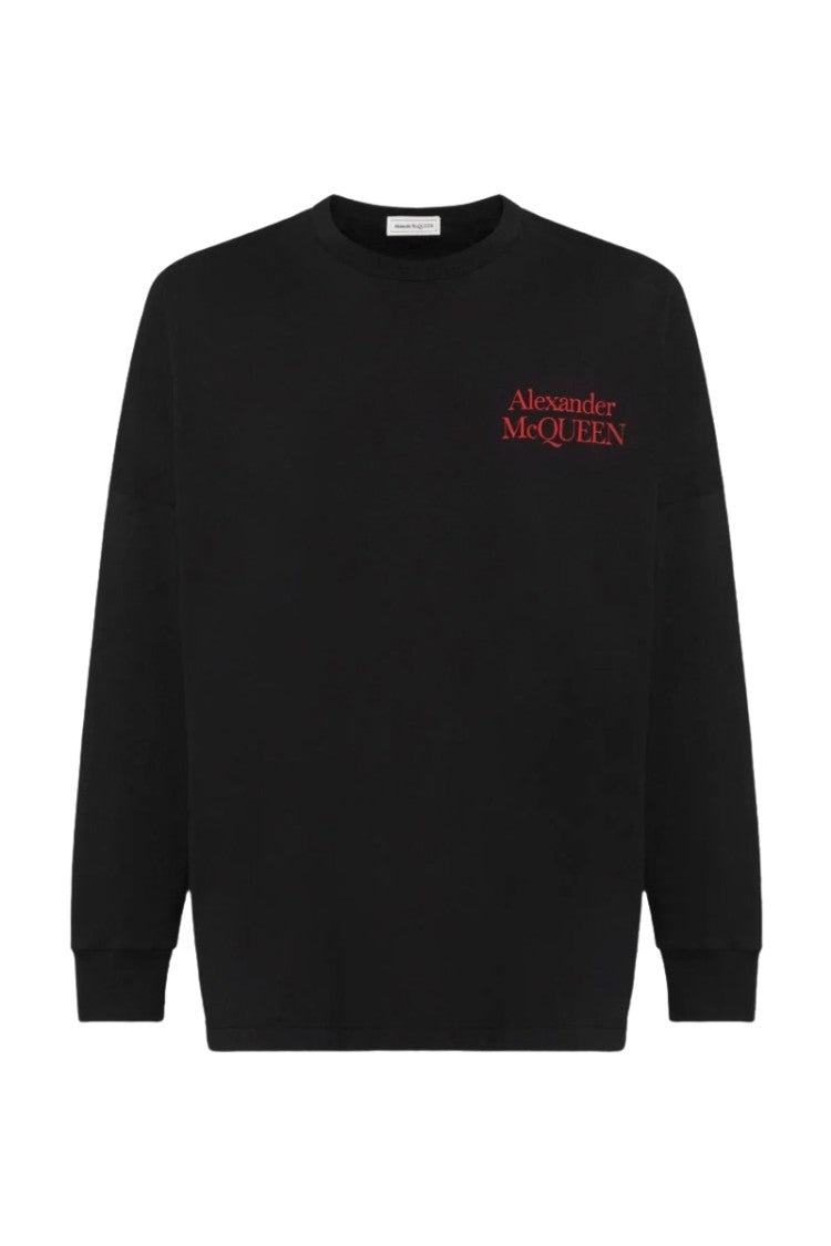 Alexander Mcqueen Logo-Print Long-Sleeved Sweatshirt