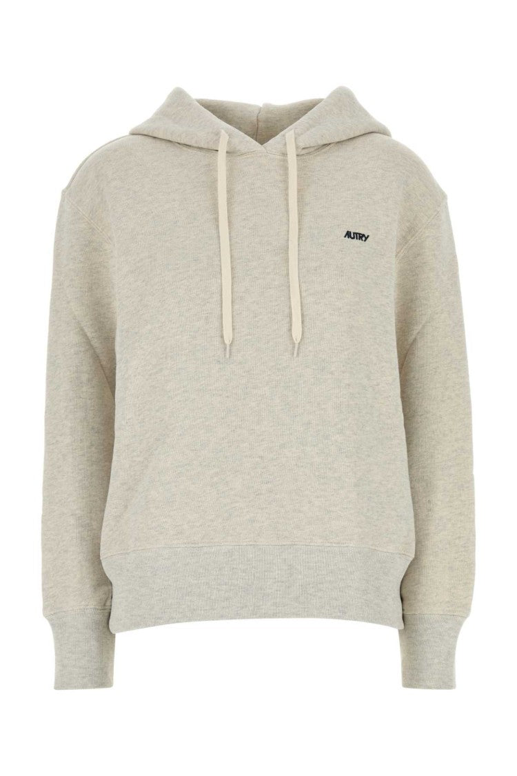 Autry Melange Light Grey Cotton Main Wom Sweatshirt