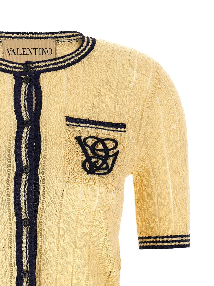 Valentino Garavani Vg Embroidery Cardigan