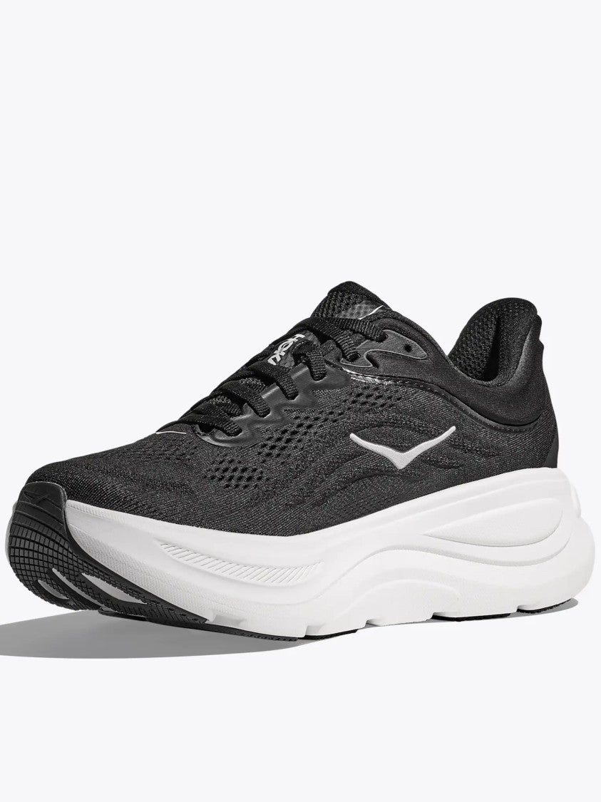 Hoka Black Bondi 9 Cushioned Mesh Sneakers