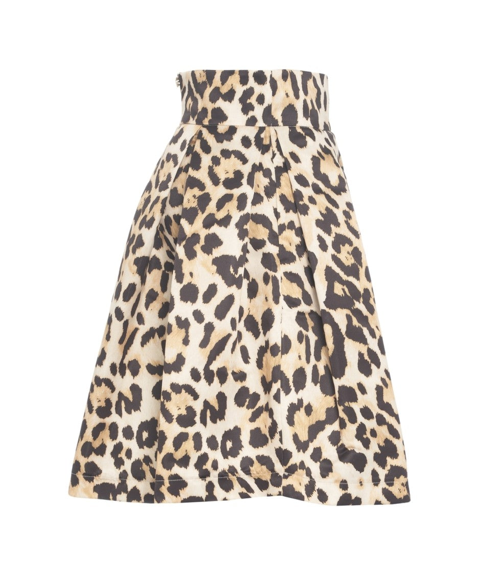 5 Progress Pleated Skirt With Polka Dots