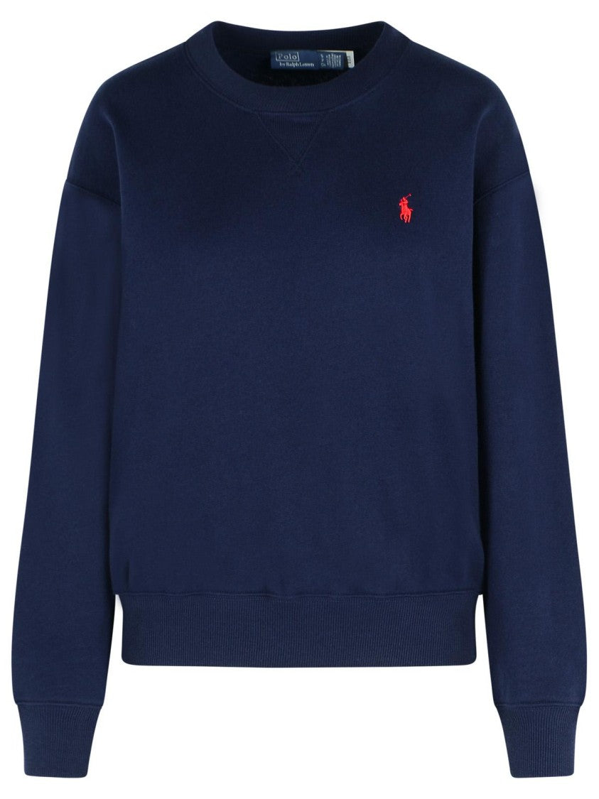 Polo Ralph Lauren Navy Cotton Blend Sweatshirt