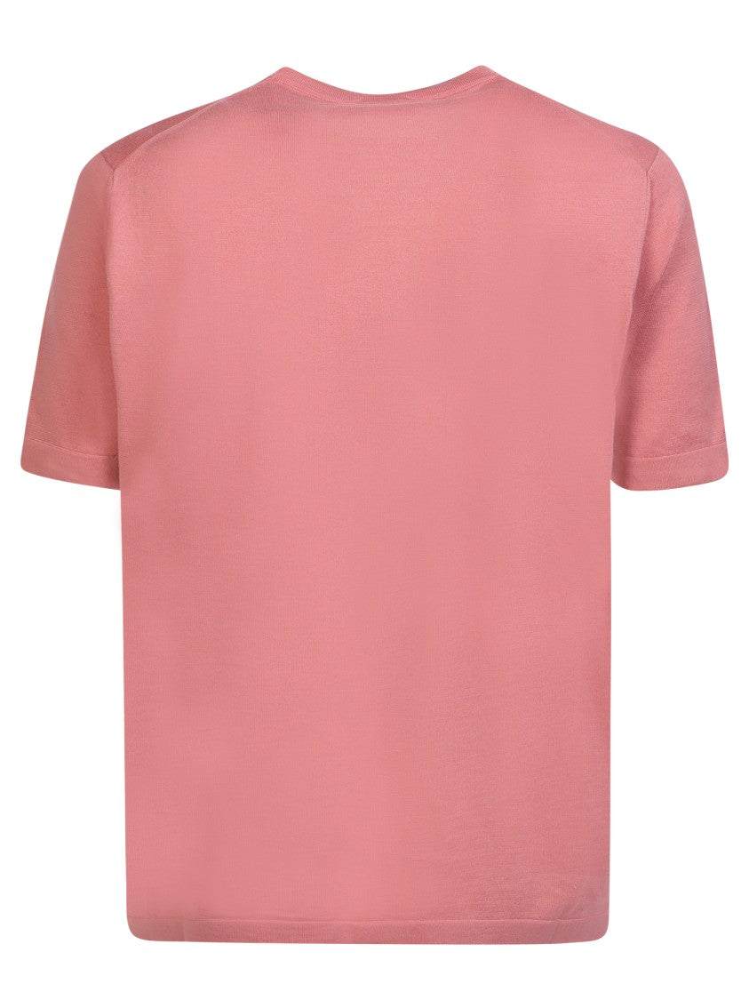 Dell'oglio Salmon Cotton T-Shirt