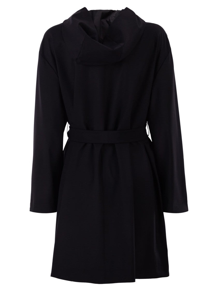 Herno Hooded Wool And Nylon Reversible Coat