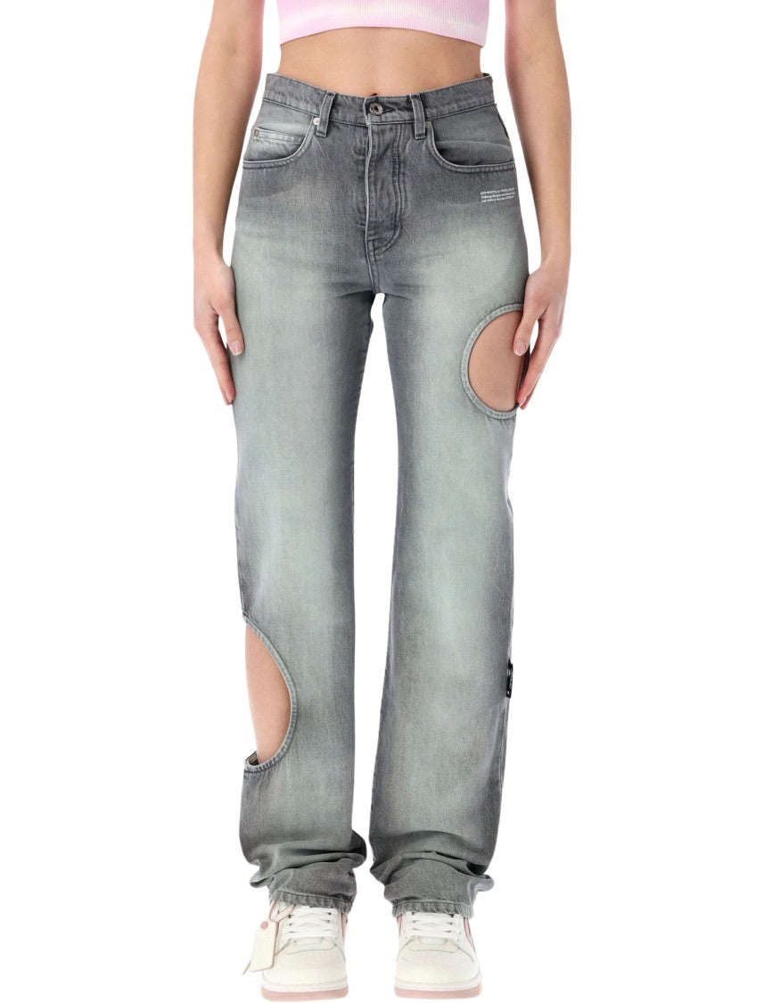 Off-White New Meteor Grey Denim Pants